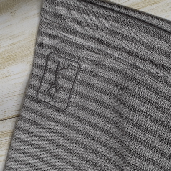 PGA Tour Air Flux Men's Polo Shirt XL  Gray Stripe Style PR4755 - Picture 8 of 12